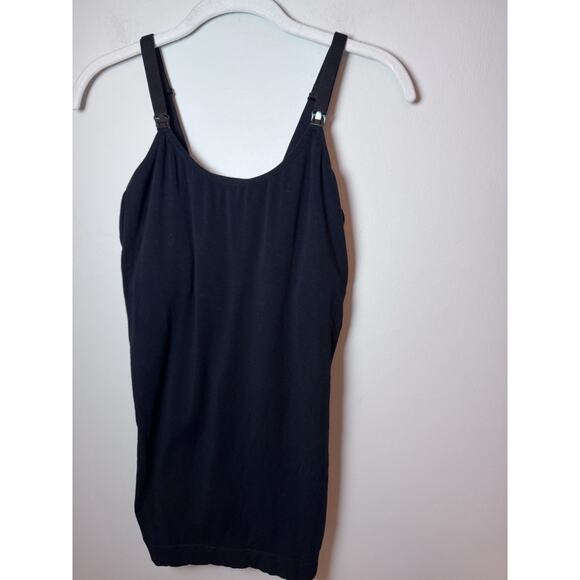 Modern Eternity Seamless Maternity/Nursing Yoga Tank XL Black NEW - Picture 10 of 12